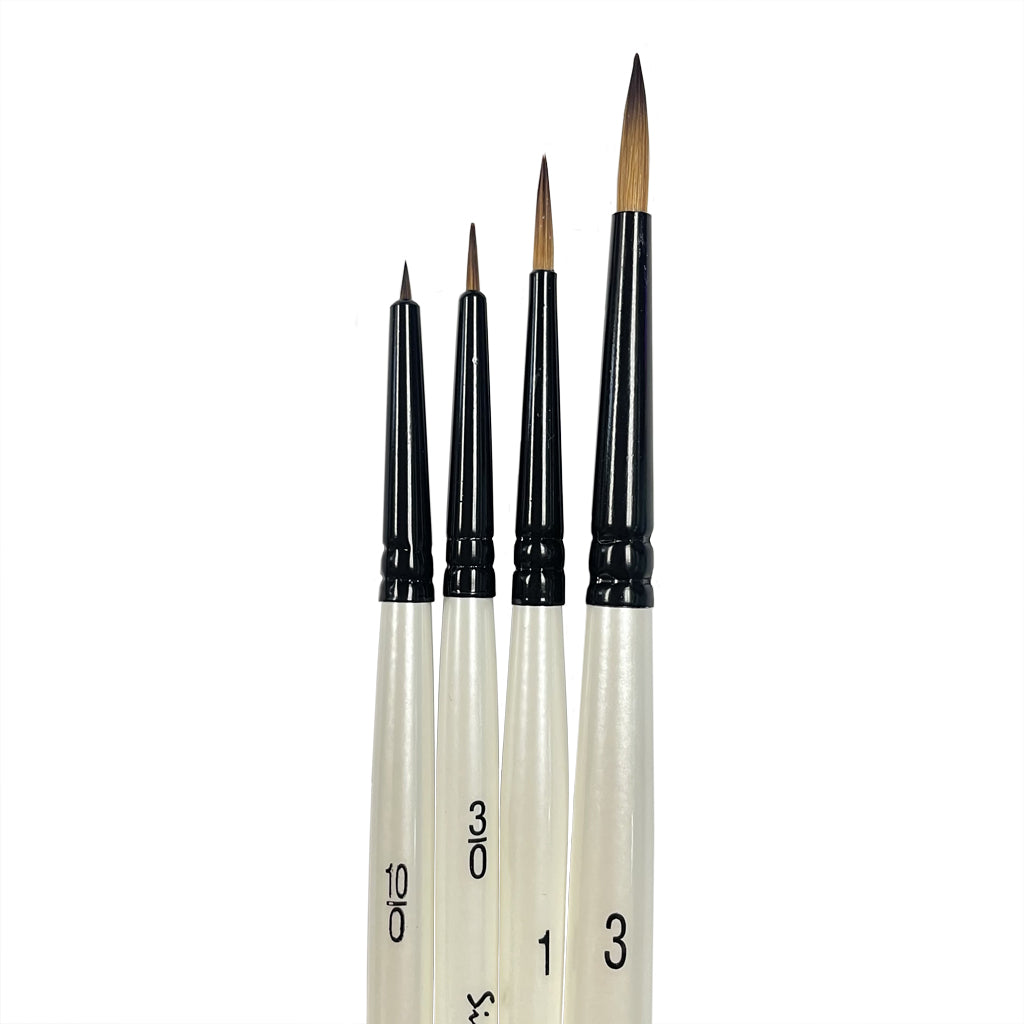 Dot the Eyes Brush Set – 4pc | Grognard Games