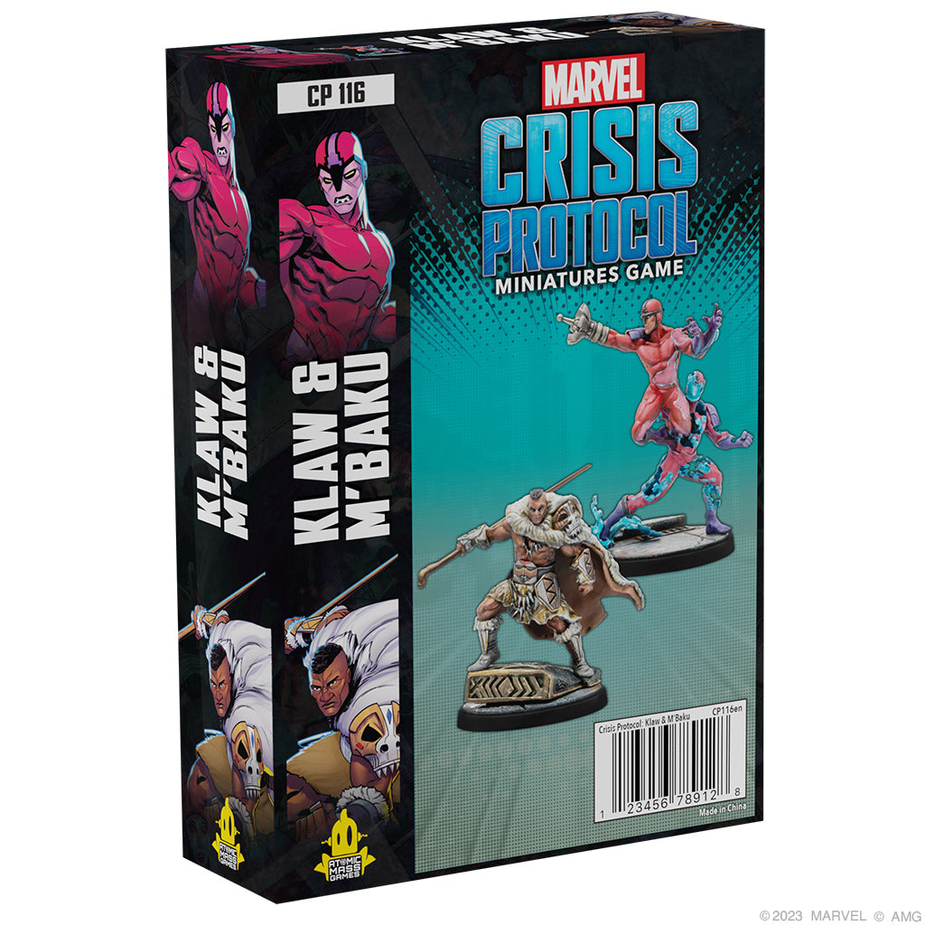 CP 116 Marvel Crisis Protocol: KLAW & M'BAKU | Grognard Games