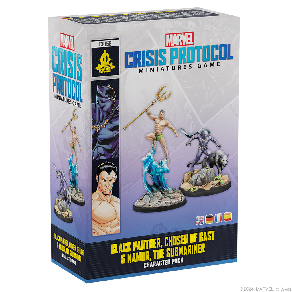 CP 158 Marvel Crisis Protocol: BLACK PANTHER, CHOSEN OF BAST & NAMOR, THE SUB-MARINER | Grognard Games