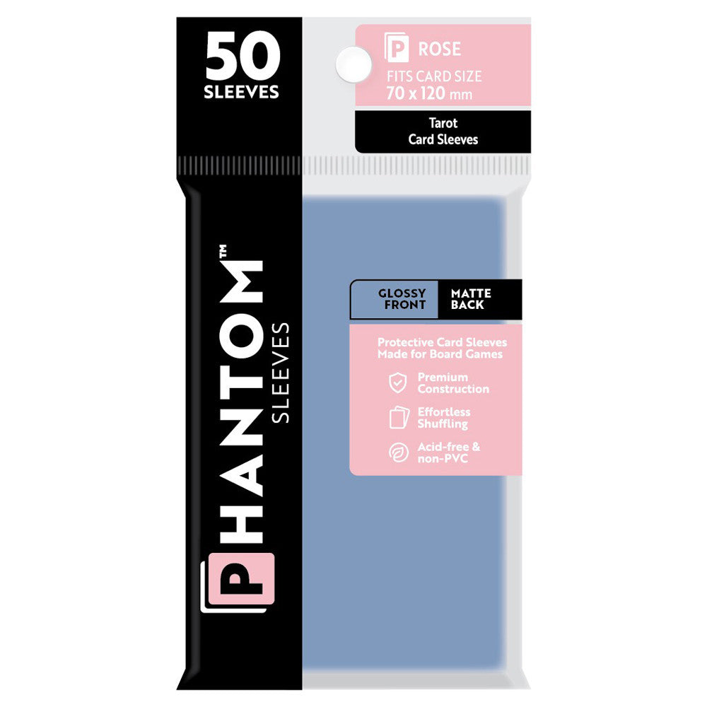 Phantom Sleeves: Rose Size 70 x 120mm - Glossy/Matte (50) | Grognard Games