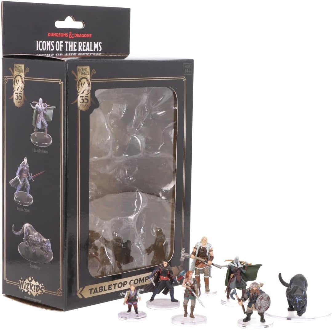 WizKids 962138 D&D Icons of the Realms: The Legend of Drizzt 35th Anniversary - Boxed Set | Grognard Games