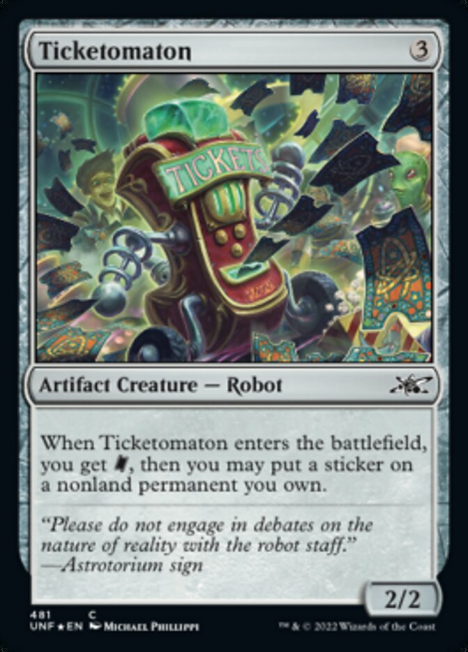 Ticketomaton (Galaxy Foil) [Unfinity] | Grognard Games