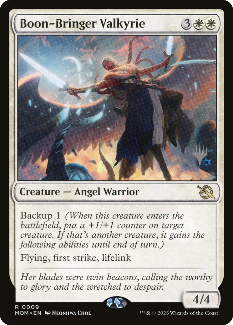 Boon-Bringer Valkyrie (Promo Pack) [March of the Machine Promos] | Grognard Games