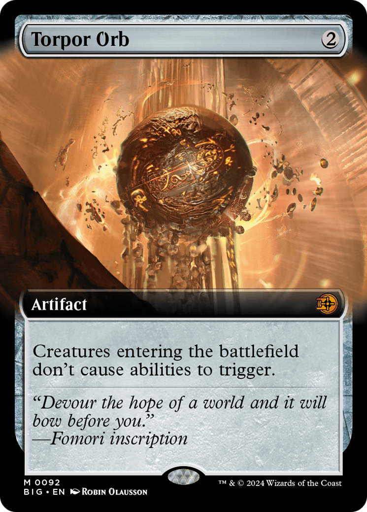Torpor Orb (Extended Art) [Outlaws of Thunder Junction: The Big Score] | Grognard Games