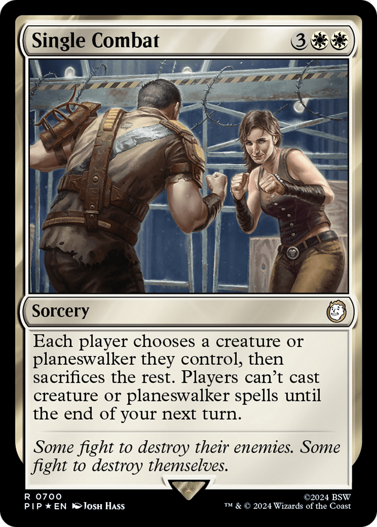 Single Combat (Surge Foil) [Fallout] | Grognard Games