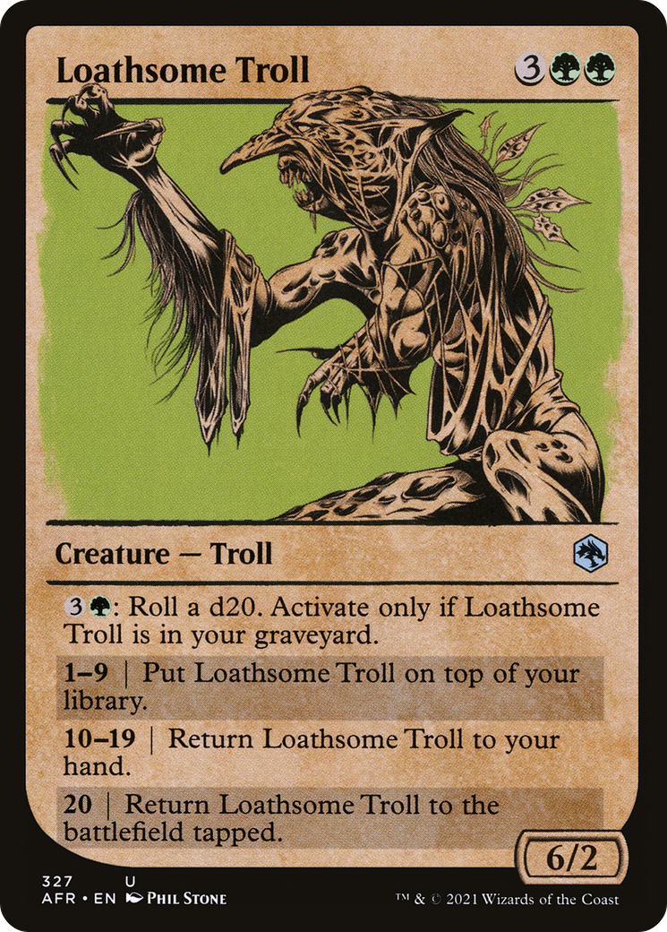 Loathsome Troll (Showcase) [Dungeons & Dragons: Adventures in the Forgotten Realms] | Grognard Games