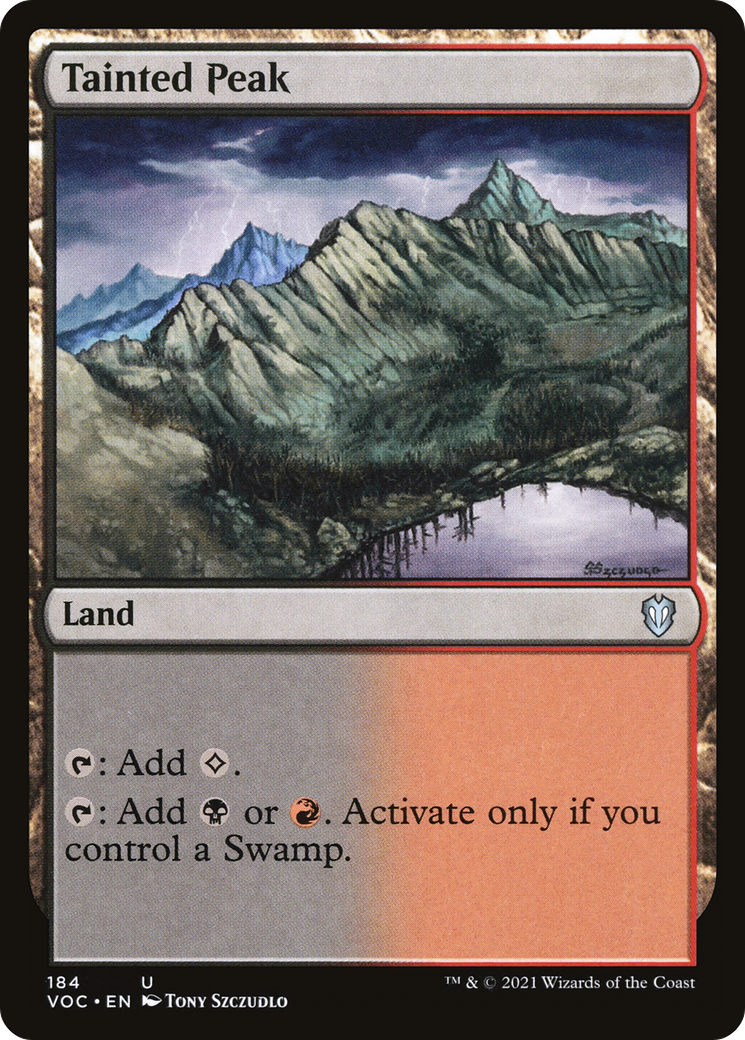 Tainted Peak [Innistrad: Crimson Vow Commander] | Grognard Games