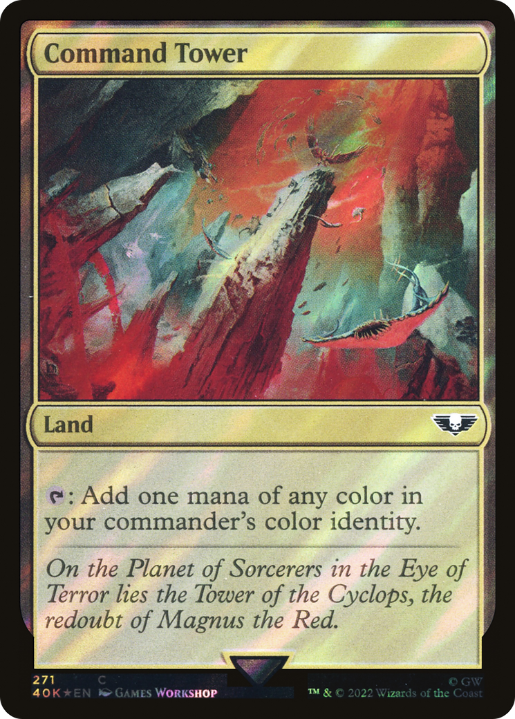 Command Tower (271) (Surge Foil) [Universes Beyond: Warhammer 40,000] | Grognard Games