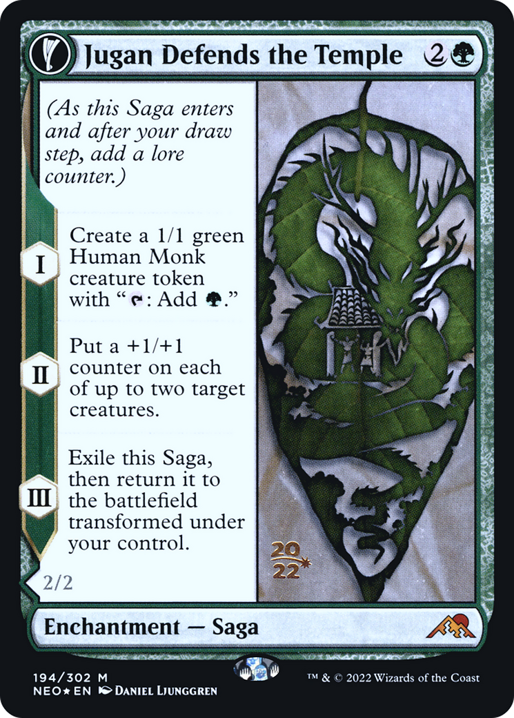 Jugan Defends the Temple // Remnant of the Rising Star [Kamigawa: Neon Dynasty Prerelease Promos] | Grognard Games