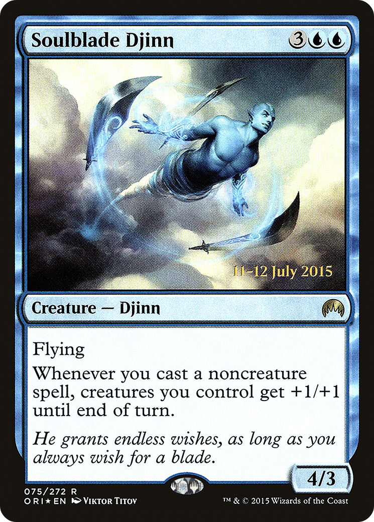 Soulblade Djinn [Magic Origins Prerelease Promos] | Grognard Games