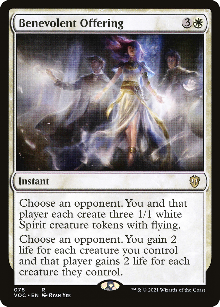 Benevolent Offering [Innistrad: Crimson Vow Commander] | Grognard Games
