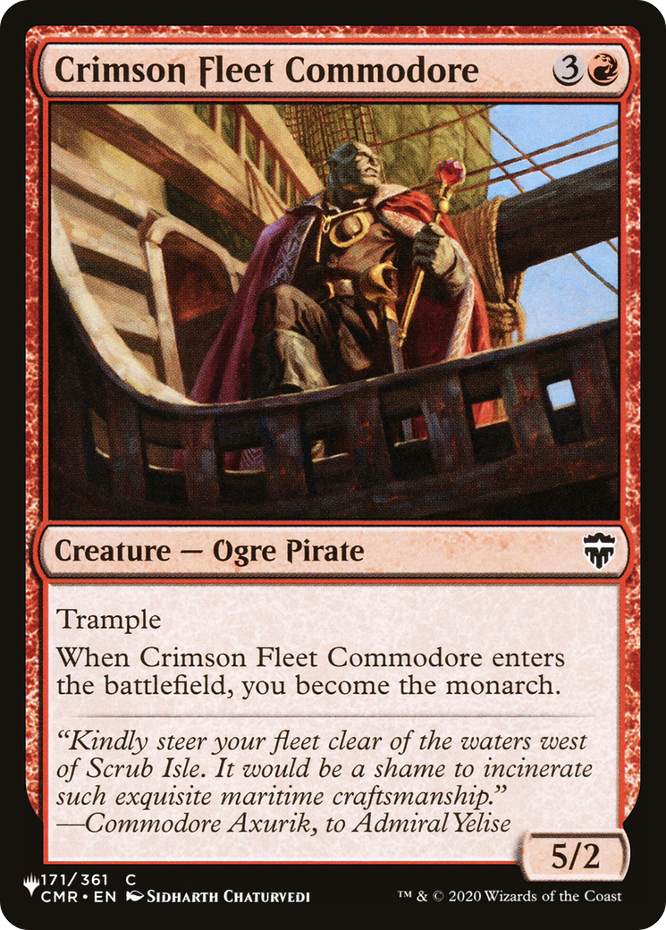 Crimson Fleet Commodore [The List] | Grognard Games