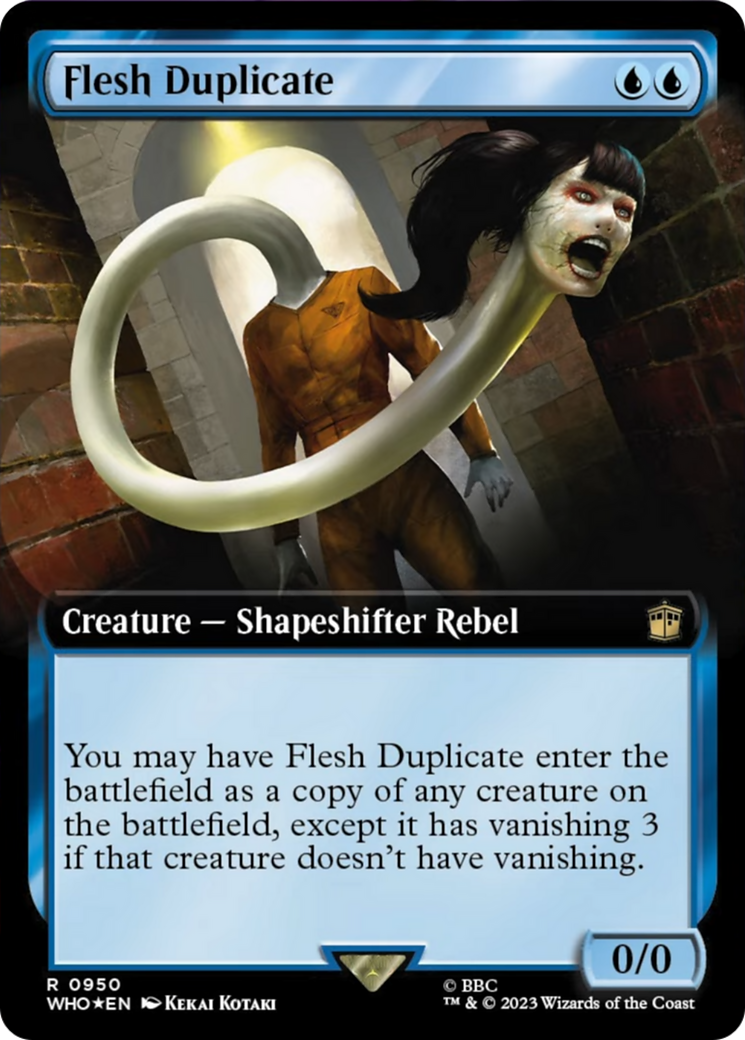 Flesh Duplicate (Extended Art) (Surge Foil) [Doctor Who] | Grognard Games