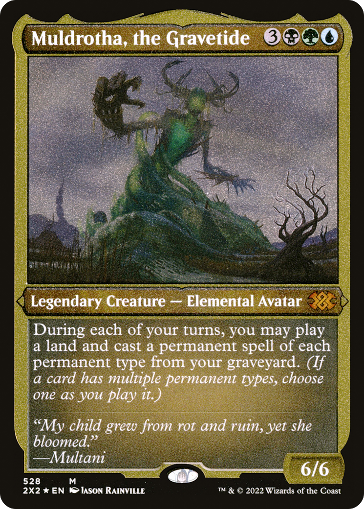 Muldrotha, the Gravetide (Foil Etched) (2X2-528) - Double Masters 2022 Foil | Grognard Games