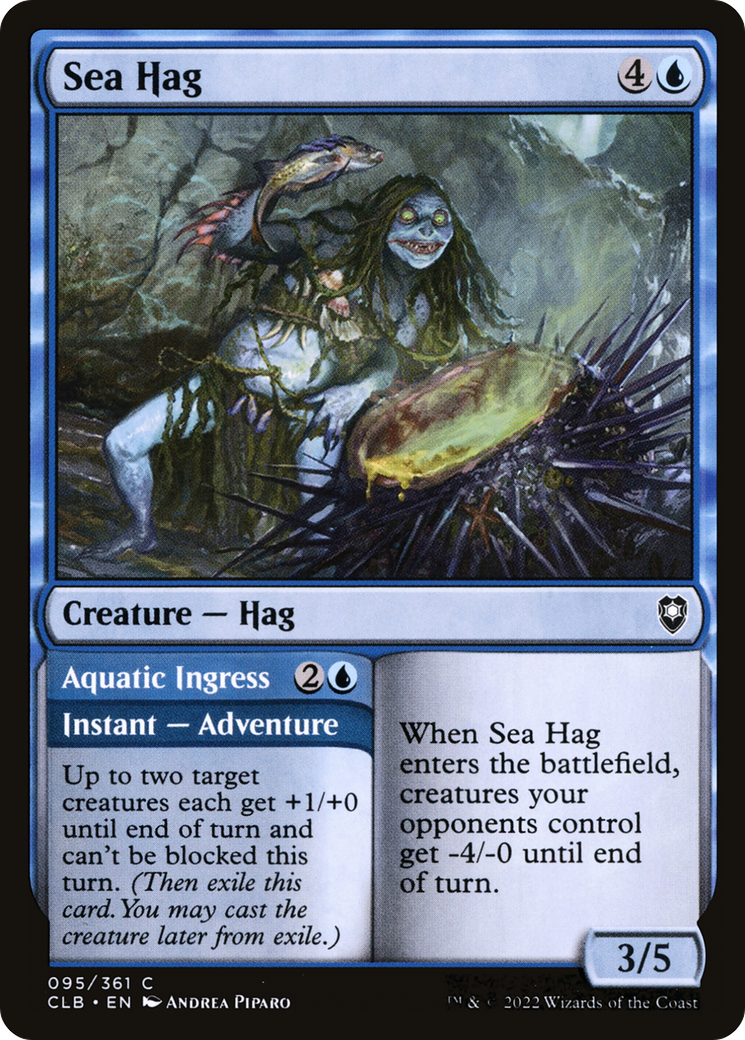 Sea Hag // Aquatic Ingress [Commander Legends: Battle for Baldur's Gate] | Grognard Games