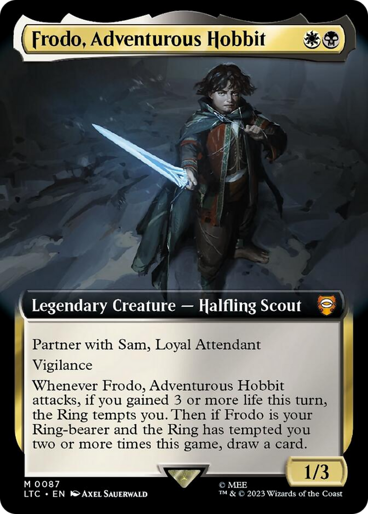 Frodo, Adventurous Hobbit (Extended Art) [The Lord of the Rings: Tales of Middle-Earth Commander] | Grognard Games