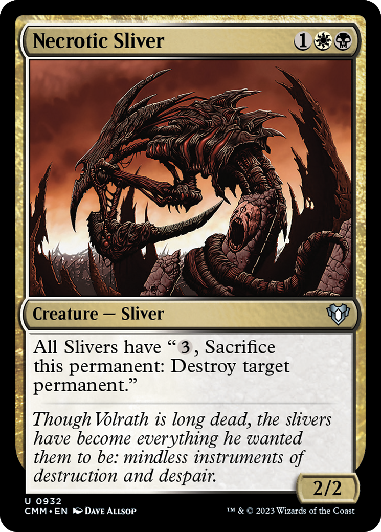 Necrotic Sliver [Commander Masters] | Grognard Games