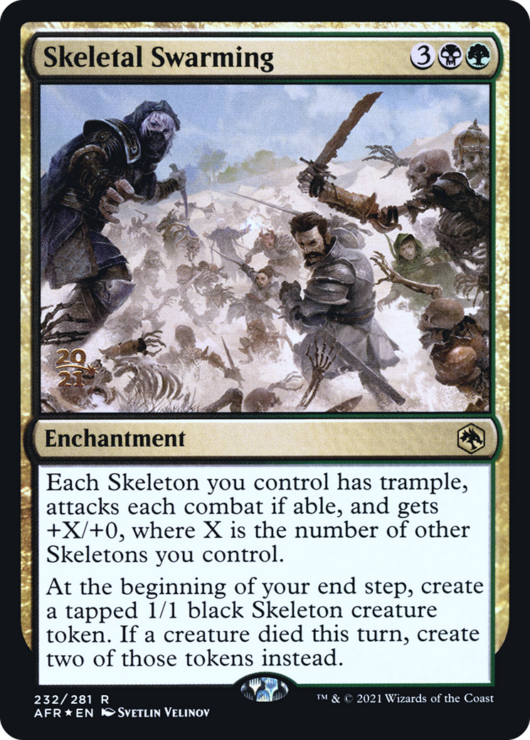 Skeletal Swarming [Dungeons & Dragons: Adventures in the Forgotten Realms Prerelease Promos] | Grognard Games