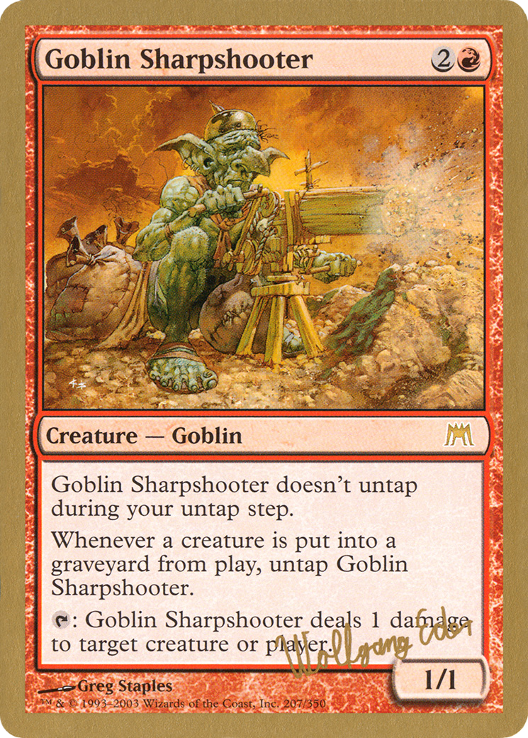 Goblin Sharpshooter (Wolfgang Eder) [World Championship Decks 2003] | Grognard Games