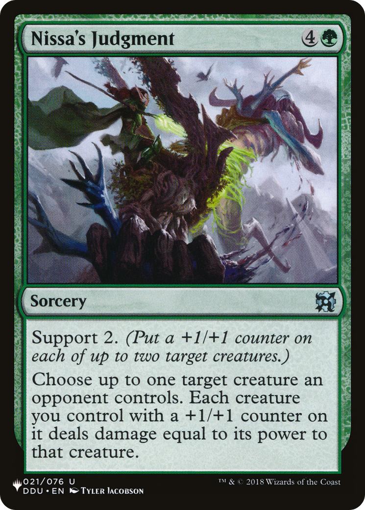 Nissa's Judgment [The List] | Grognard Games
