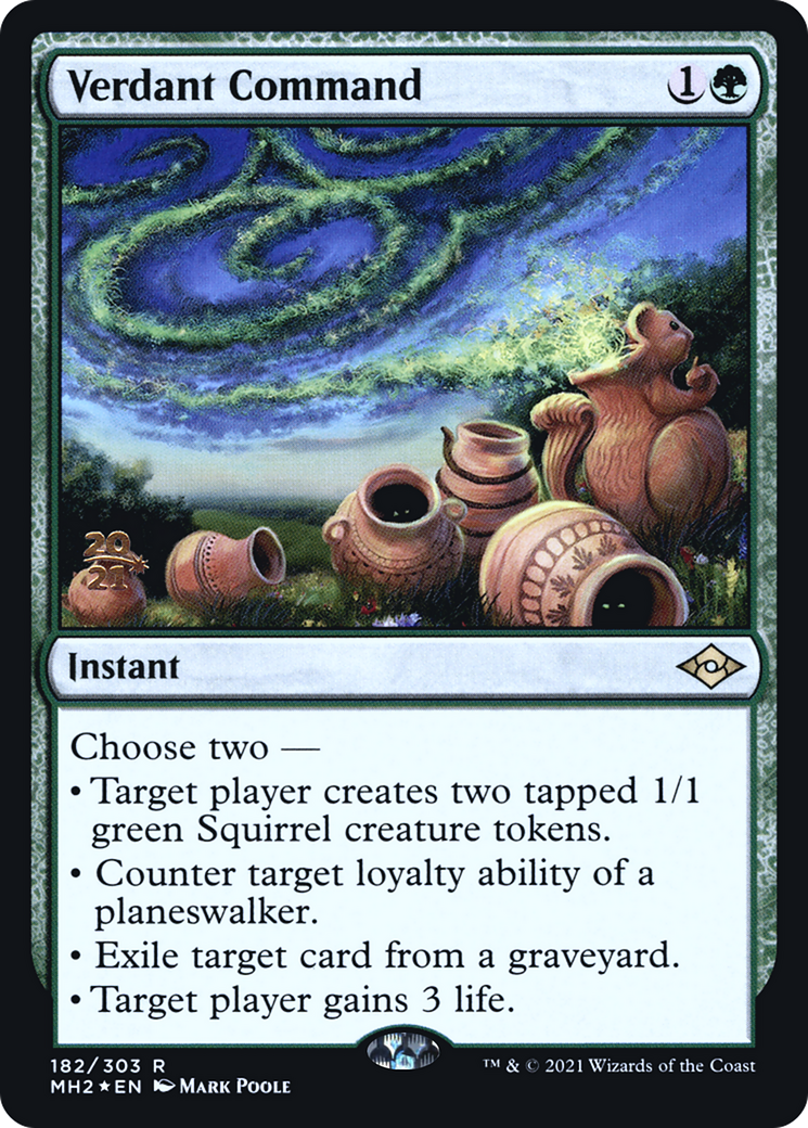 Verdant Command [Modern Horizons 2 Prerelease Promos] | Grognard Games