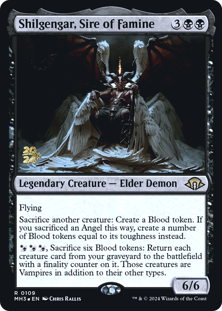 Shilgengar, Sire of Famine [Modern Horizons 3 Prerelease Promos] | Grognard Games
