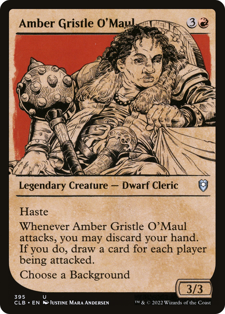 Amber Gristle O'Maul (Showcase) [Commander Legends: Battle for Baldur's Gate] | Grognard Games