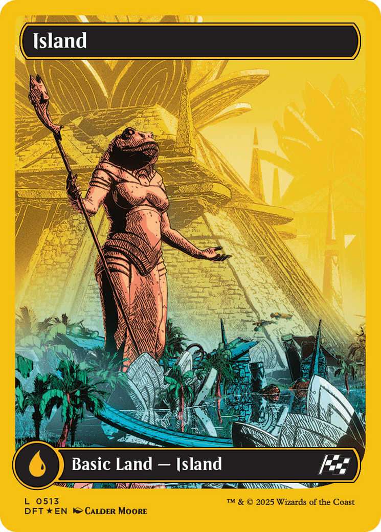 Island (0513) (First-Place Foil) [Aetherdrift] | Grognard Games