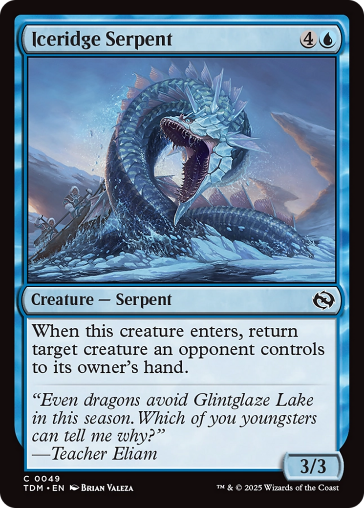 Iceridge Serpent [Tarkir: Dragonstorm] | Grognard Games