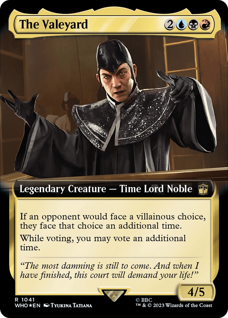 The Valeyard (Extended Art) (Surge Foil) [Doctor Who] | Grognard Games