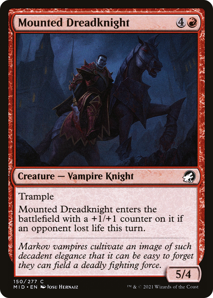Mounted Dreadknight [Innistrad: Midnight Hunt] | Grognard Games