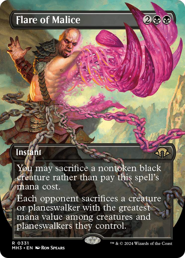 Flare of Malice (Borderless) [Modern Horizons 3] | Grognard Games