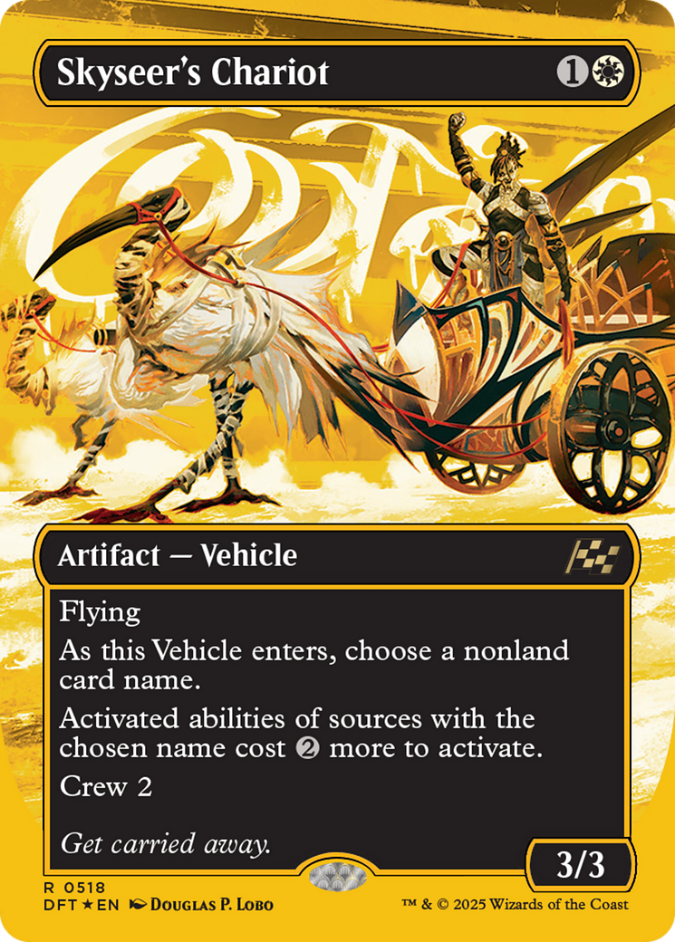 Skyseer's Chariot (Borderless) (First-Place Foil) [Aetherdrift] | Grognard Games