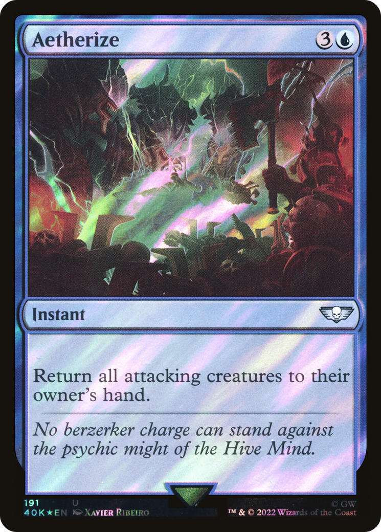 Aetherize (Surge Foil) [Universes Beyond: Warhammer 40,000] | Grognard Games