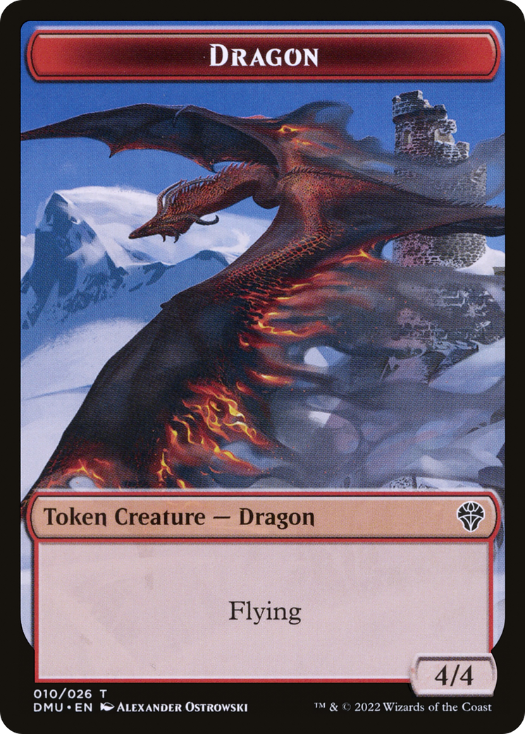 Dragon Token [Dominaria United Tokens] | Grognard Games