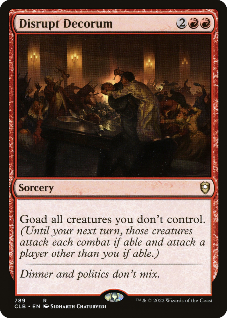 Disrupt Decorum [Commander Legends: Battle for Baldur's Gate] | Grognard Games