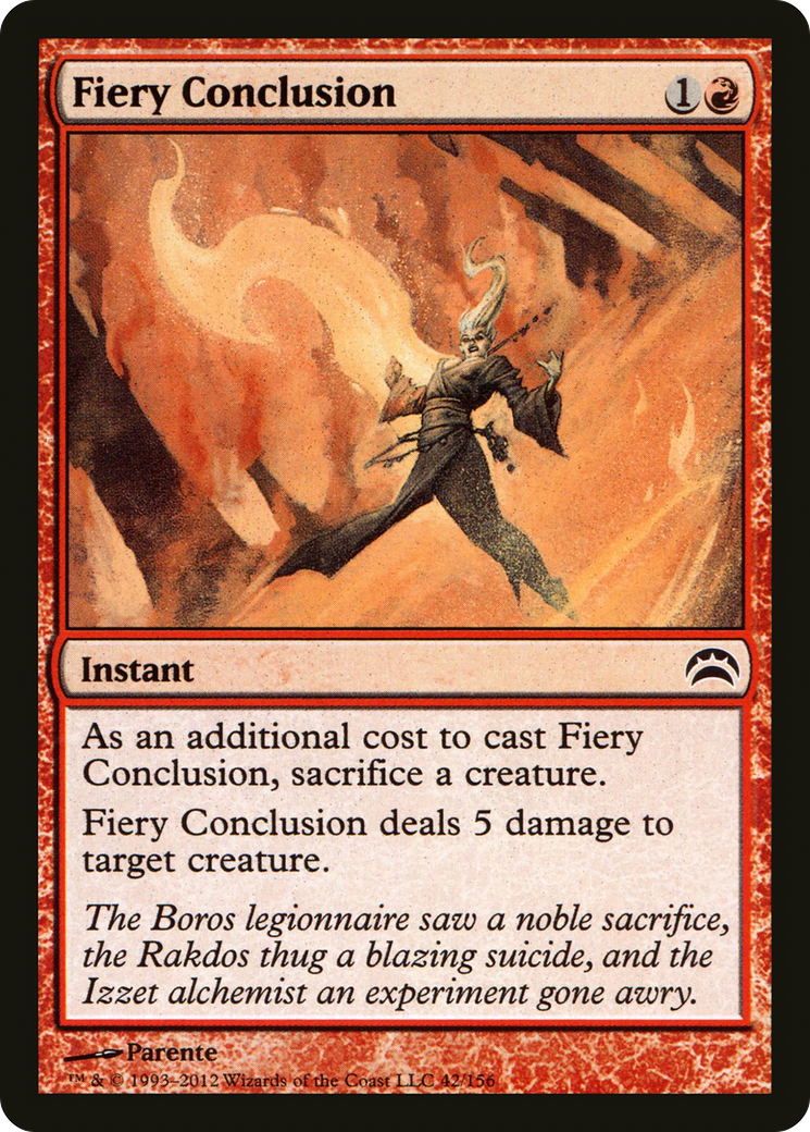 Fiery Conclusion (PC2-042) - Planechase 2012 Foil | Grognard Games