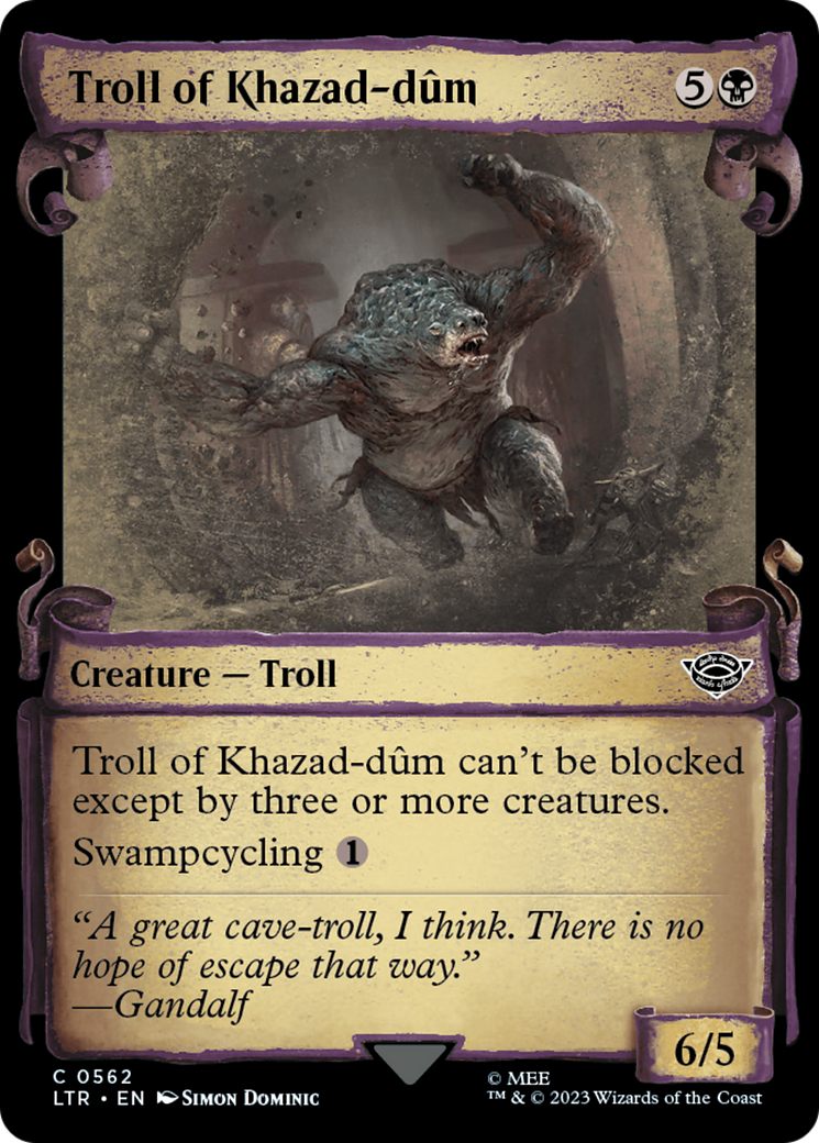 Troll of Khazad-dum [The Lord of the Rings: Tales of Middle-Earth Showcase Scrolls] | Grognard Games