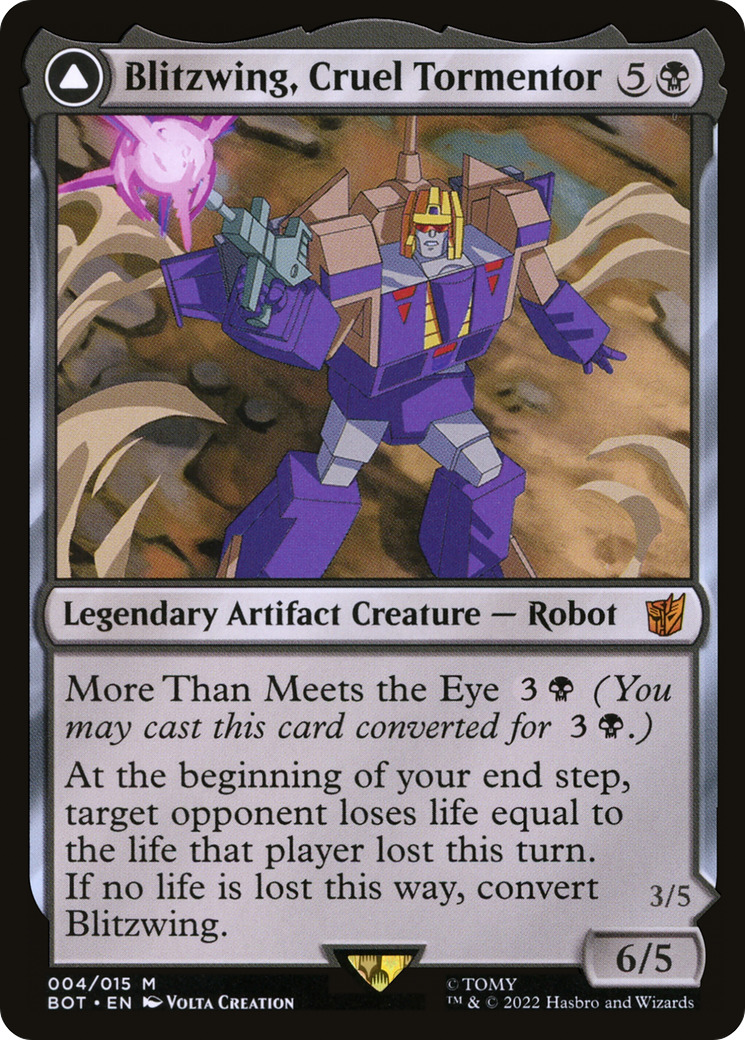 Blitzwing, Cruel Tormentor // Blitzwing, Adaptive Assailant [Universes Beyond: Transformers] | Grognard Games