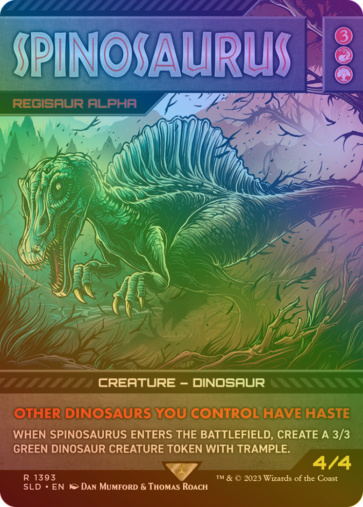 Spinosaurus - Regisaur Alpha (Rainbow Foil) [Secret Lair Drop Series] | Grognard Games