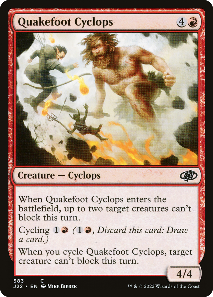 Quakefoot Cyclops [Jumpstart 2022] | Grognard Games