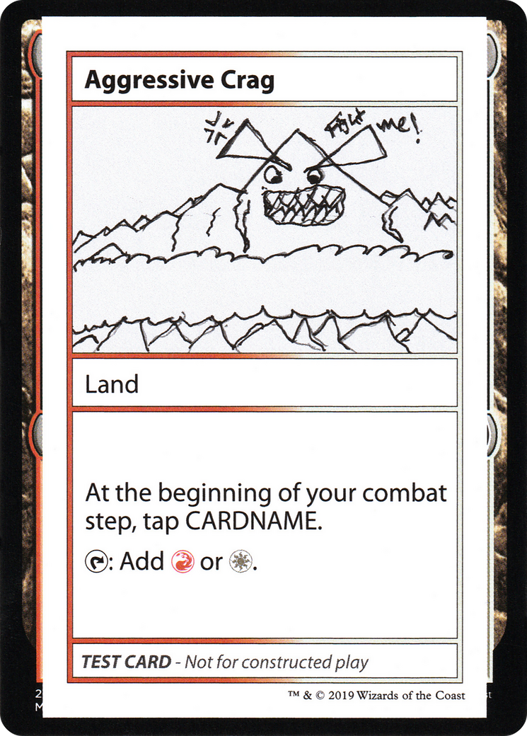Aggressive Crag (2021 Edition) [Mystery Booster Playtest Cards] | Grognard Games