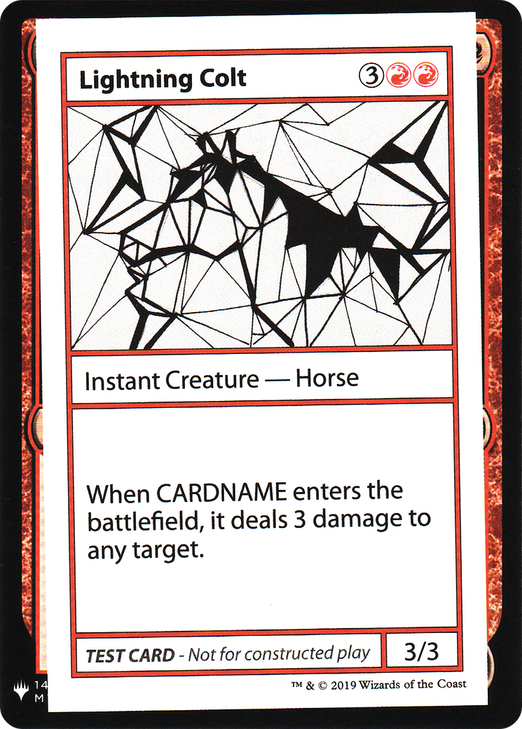 Lightning Colt [Mystery Booster Playtest Cards] | Grognard Games