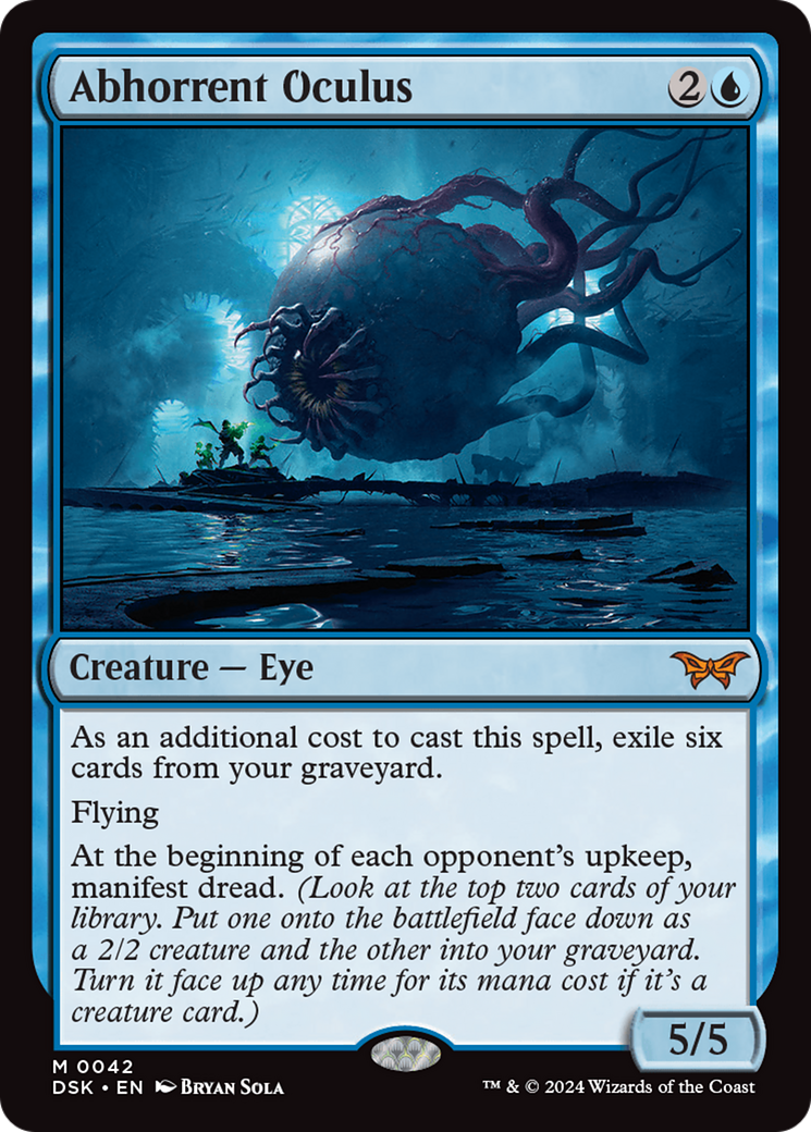 Mtg Duskmourn: House of Horror Mythic Rare Abhorrent Oculus #42 Mtg Duskmourn: House of Horror Mythic Rare Abhorrent Oculus #42