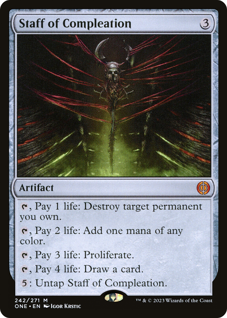Staff of Compleation [Phyrexia: All Will Be One] | Grognard Games