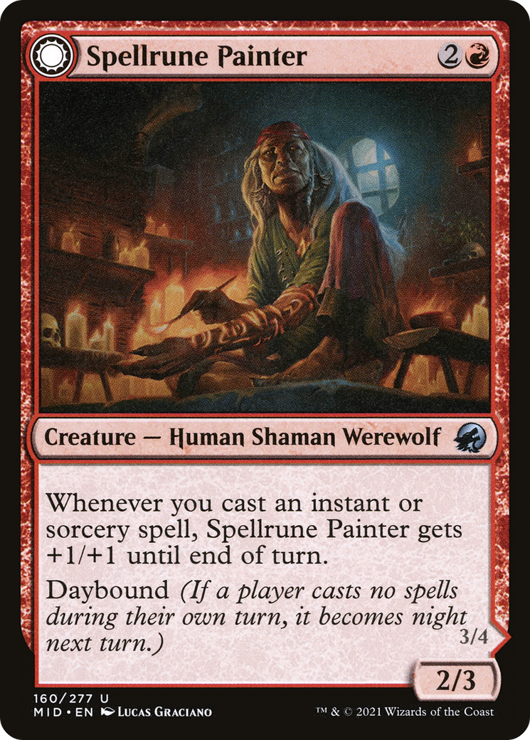 Spellrune Painter // Spellrune Howler [Innistrad: Midnight Hunt] | Grognard Games
