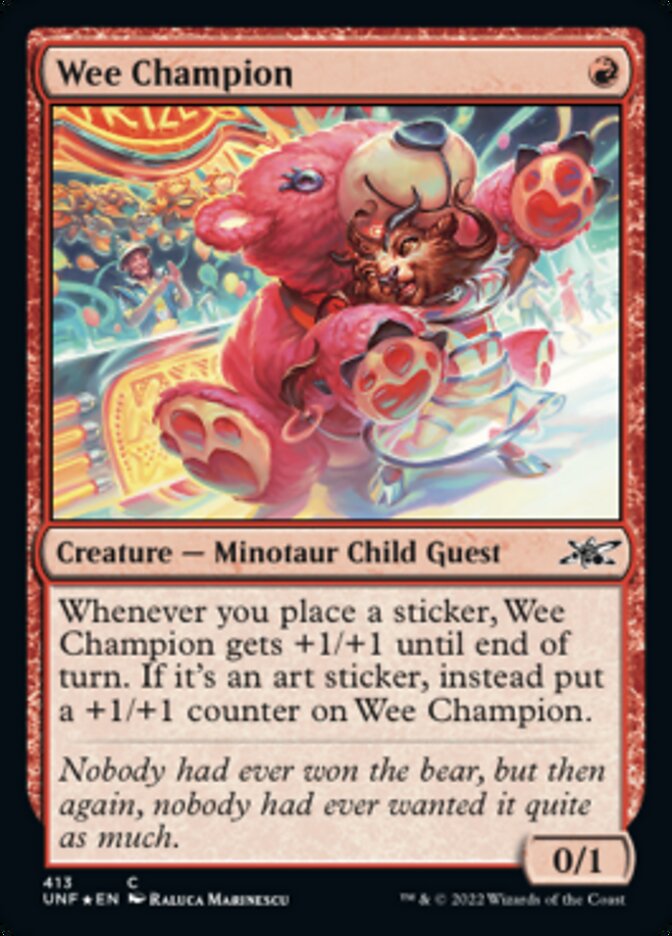 Wee Champion (Galaxy Foil) [Unfinity] | Grognard Games