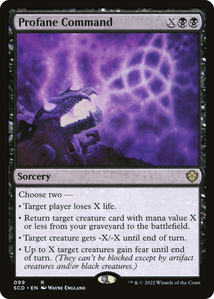 Profane Command [Starter Commander Decks] | Grognard Games