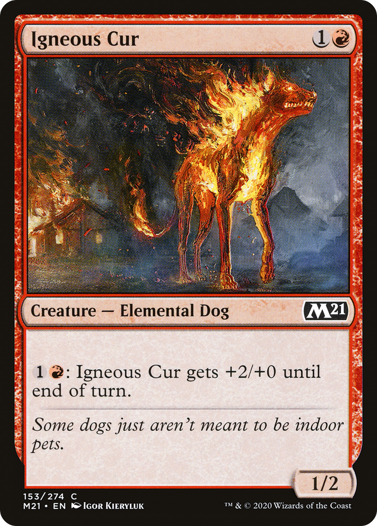 Igneous Cur (M21-153) - Core Set 2021 Foil | Grognard Games
