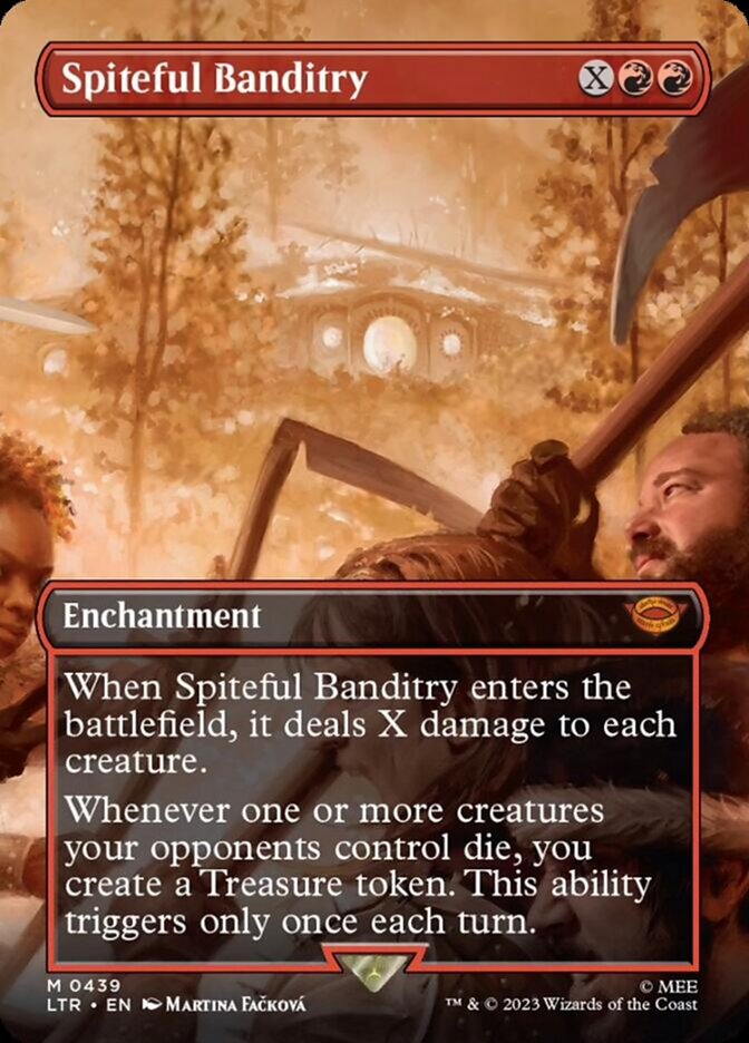 Spiteful Banditry (Borderless Alternate Art) [The Lord of the Rings: Tales of Middle-Earth] | Grognard Games